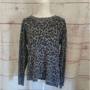 Generation Love Leopard Print Cashmere Sweater Size Medium
